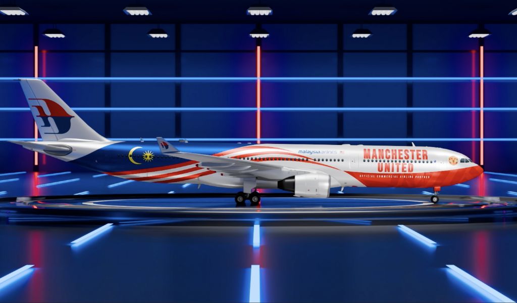 Malaysia Airlines unveils Manchester United aircraft livery