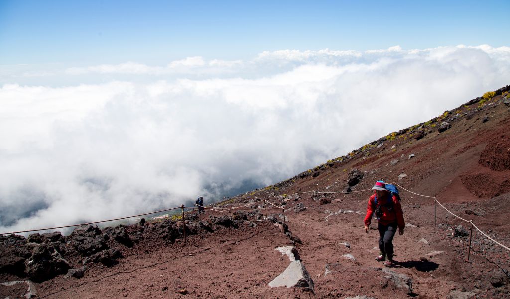 There are three Mt Fuji climbing routes in Shizuoka