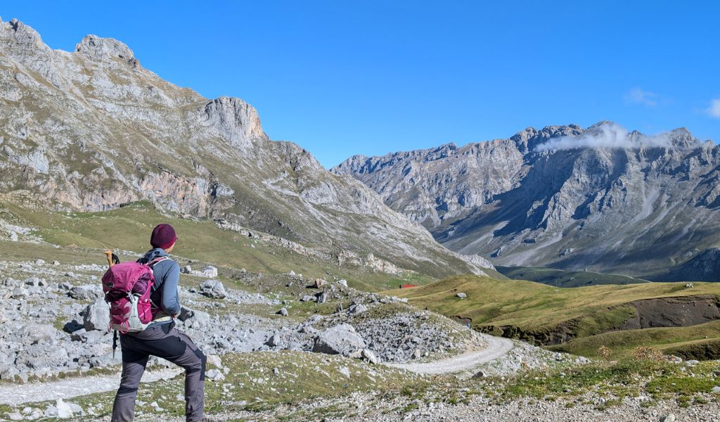 Walking the Picos de Europa foothills in Spain