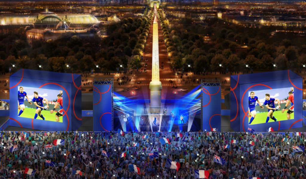 Rugby World Cup’s Paris Rugby Village at Place de la Concorde